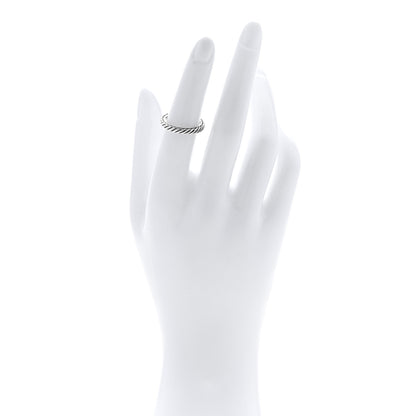 David Yurman Sterling Silver Cable Classics Band Ring 50 5.5 2 of 4