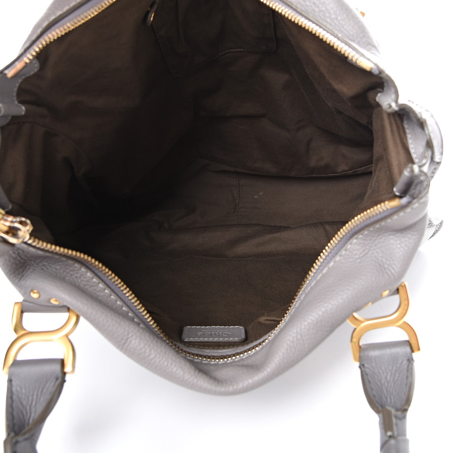 Chloe Calfskin Large Marcie Satchel Cashmere Grey 4 of 16