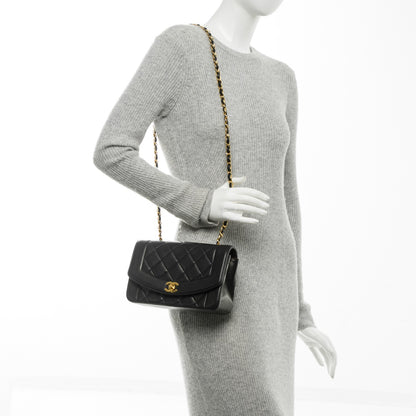 Chanel Lambskin Quilted Small Single Flap Black 2 of 8