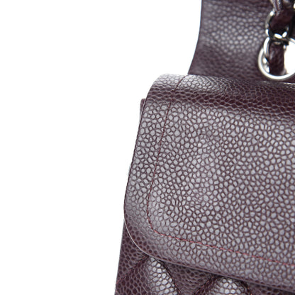 Chanel Caviar Quilted Medium Double Flap Burgundy 9 of 12