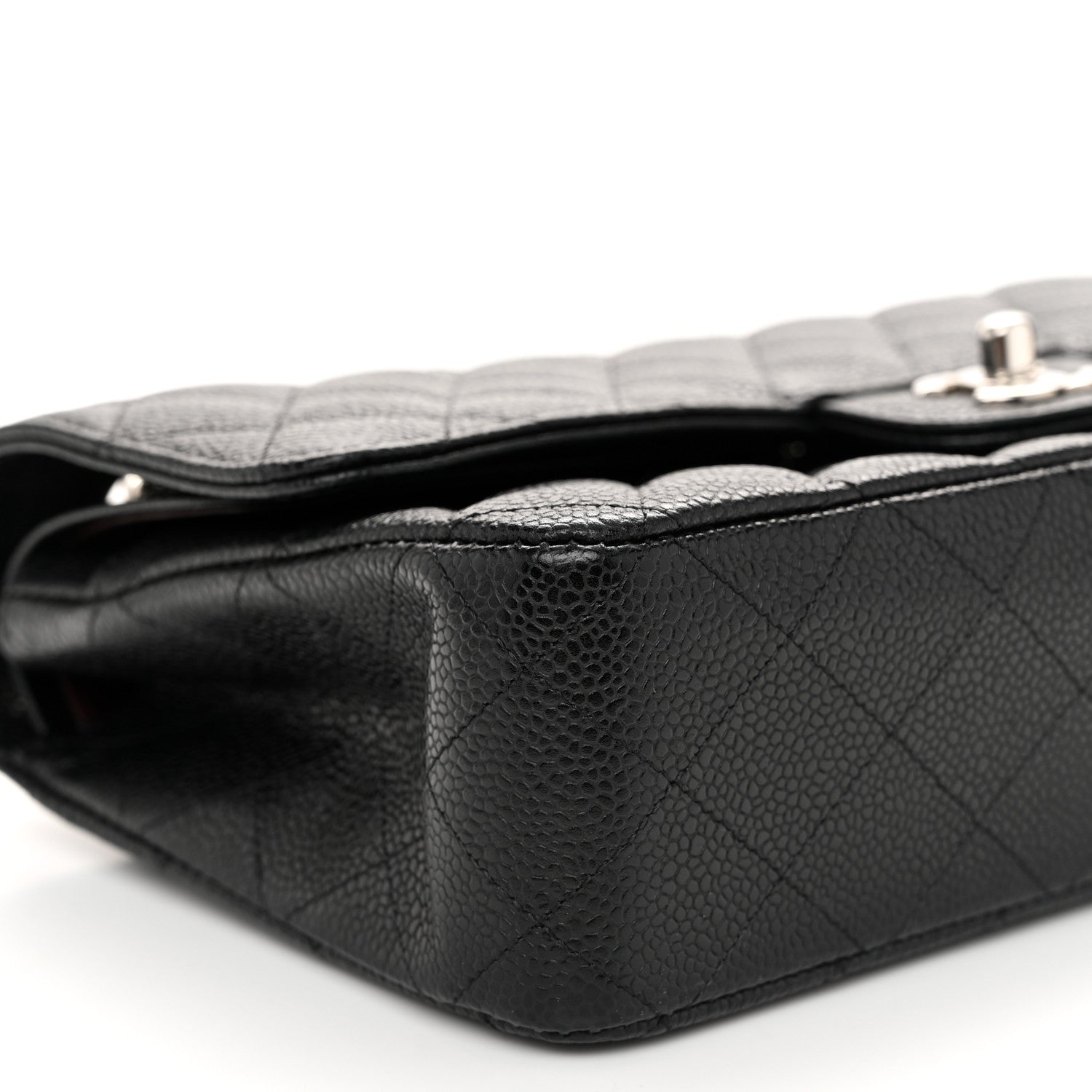 Chanel Caviar Quilted Medium Double Flap Black 9 of 11