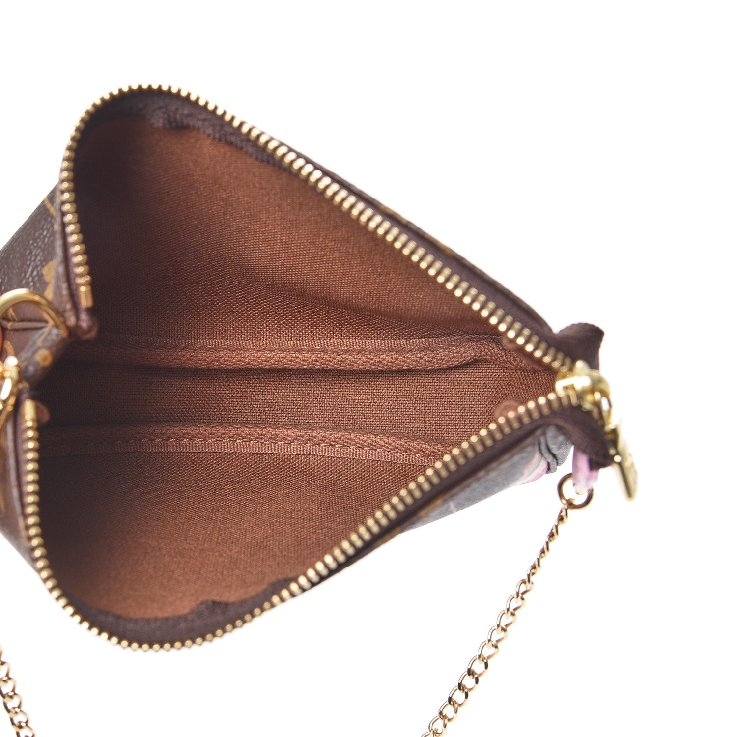Louis Vuitton Monogram 2016 Christmas Animation Mini Pochette Accessories Rose Ballerine 5 of 8
