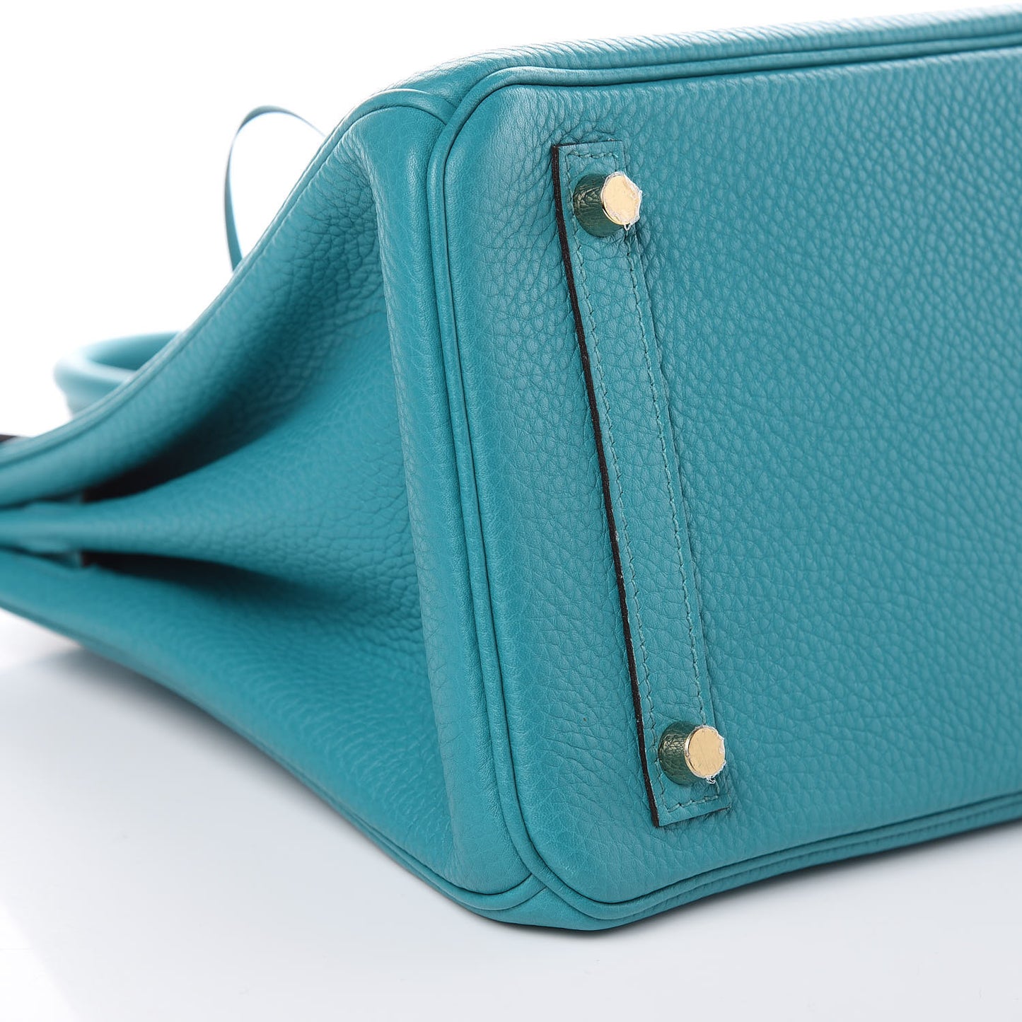 Taurillon Clemence Birkin 30 Bleu Paon