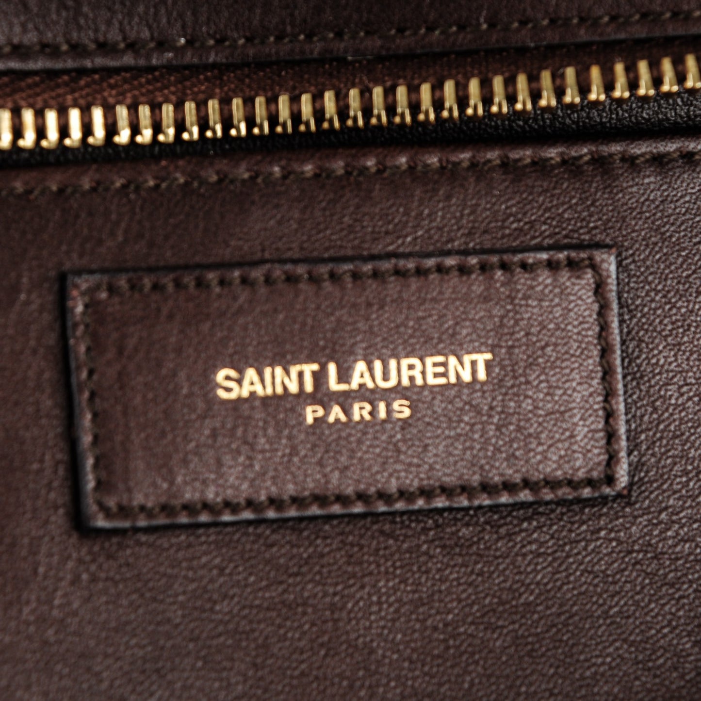 Calfskin Small Classic Y Cabas Brown
