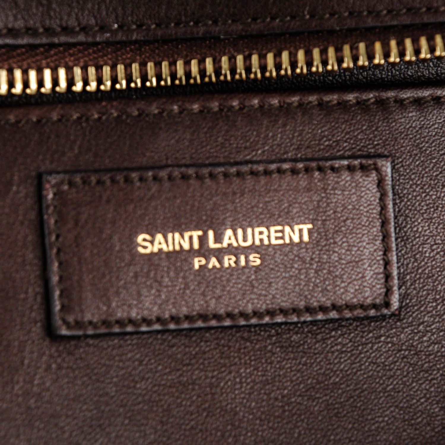 Saint Laurent Calfskin Small Classic Y Cabas Brown 6 of 7