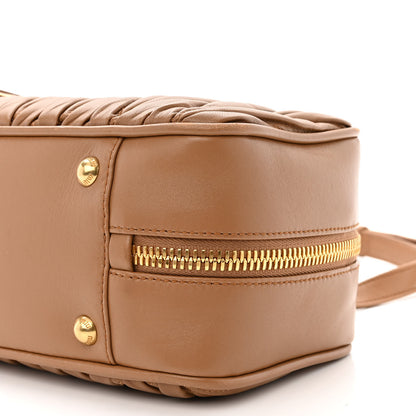 Miu Miu Nappa Matelasse Large Arcadie Top Handle Bag Caramel 11 of 12