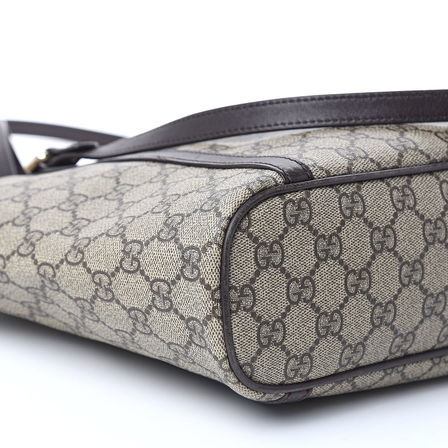 GG Supreme Monogram Medium Joy Tote Dark Brown