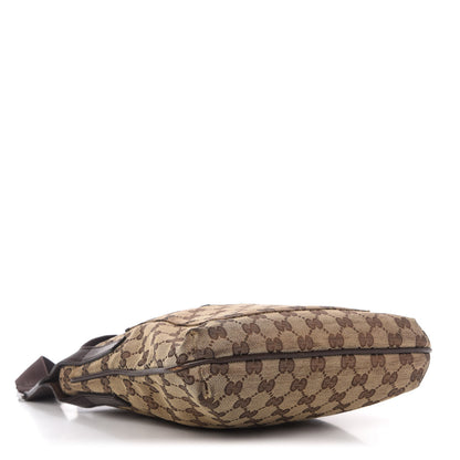 Gucci Monogram Flat Messenger Bag Dark Brown 4 of 10