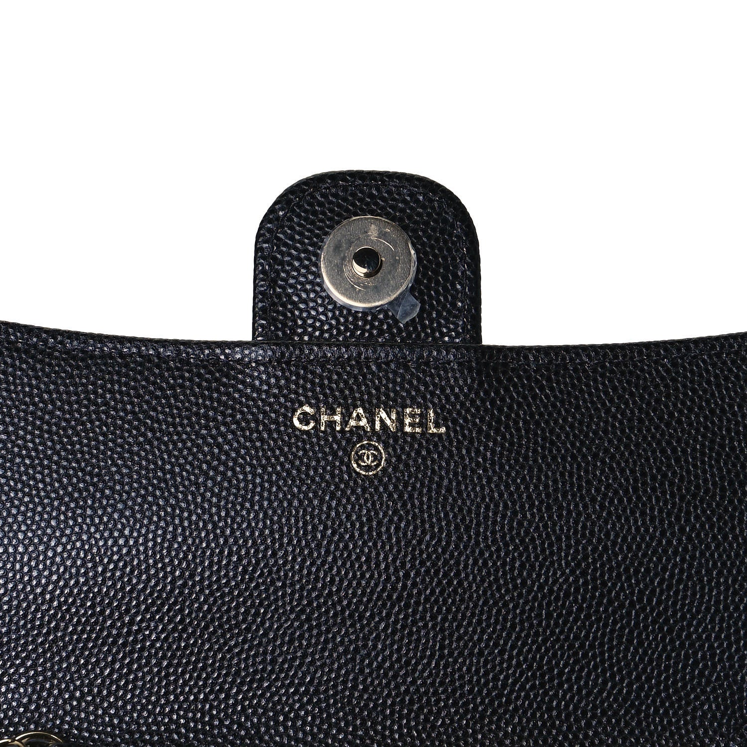 Chanel Caviar Fabric Quilted Foldable Tote With Chain Black Multicolor 11 of 14