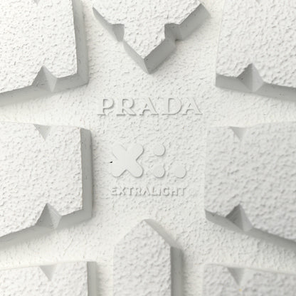 Prada EVA Rubber Double Strap 20mm Fussbett Sandals 37 Sole 8 of 9