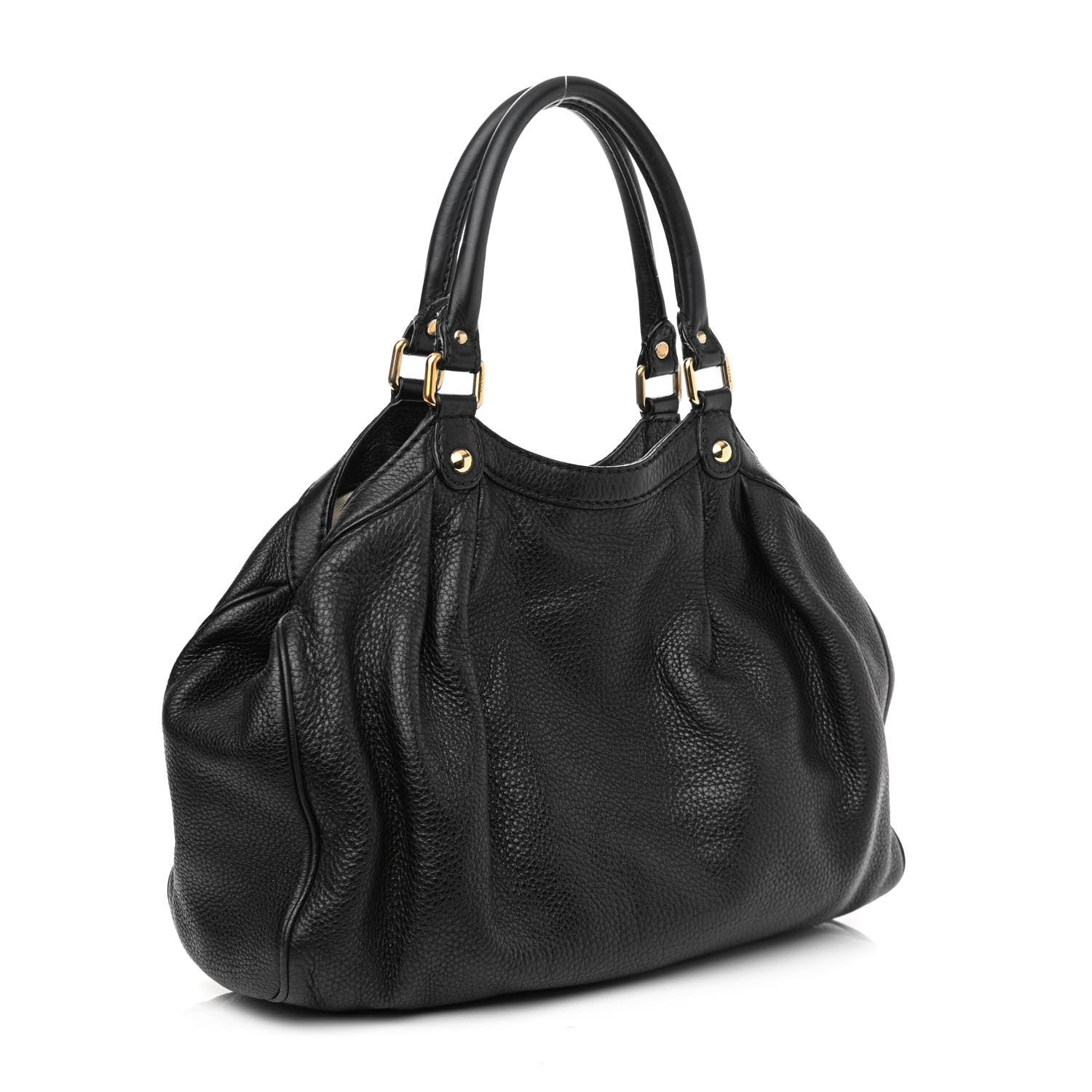 Gucci Calfskin Medium Sukey Tote Black 2 of 16