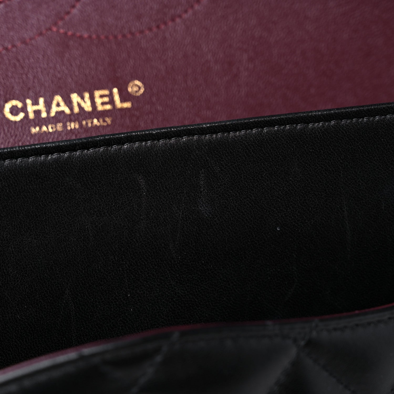 Chanel Lambskin Quilted Jumbo Double Flap Black 12 of 15
