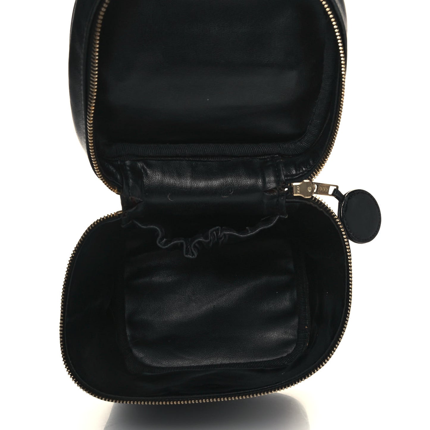 Calfskin Cosmetic Vanity Bag Black