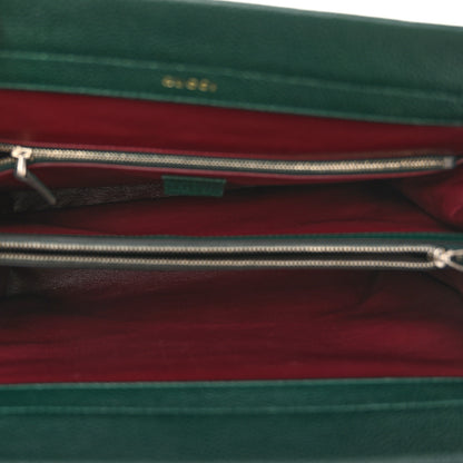 Gucci Grainy Calfskin Small Zumi Top Handle Bag Vintage Green 5 of 11