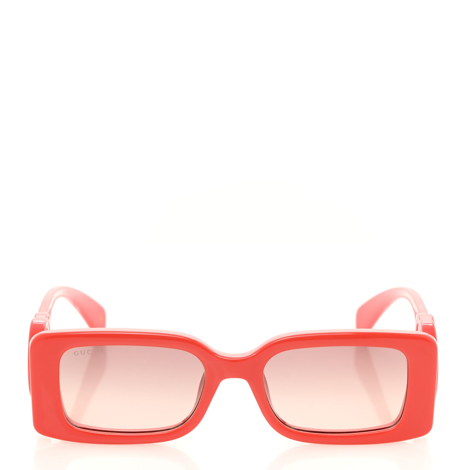 Gucci Acetate Chaise Rectangler Frame Sunglasses GG1325S Salmon Pink 2 of 8