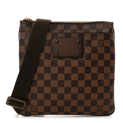Louis Vuitton Damier Ebene Brooklyn Flat Pochette 1 of 10