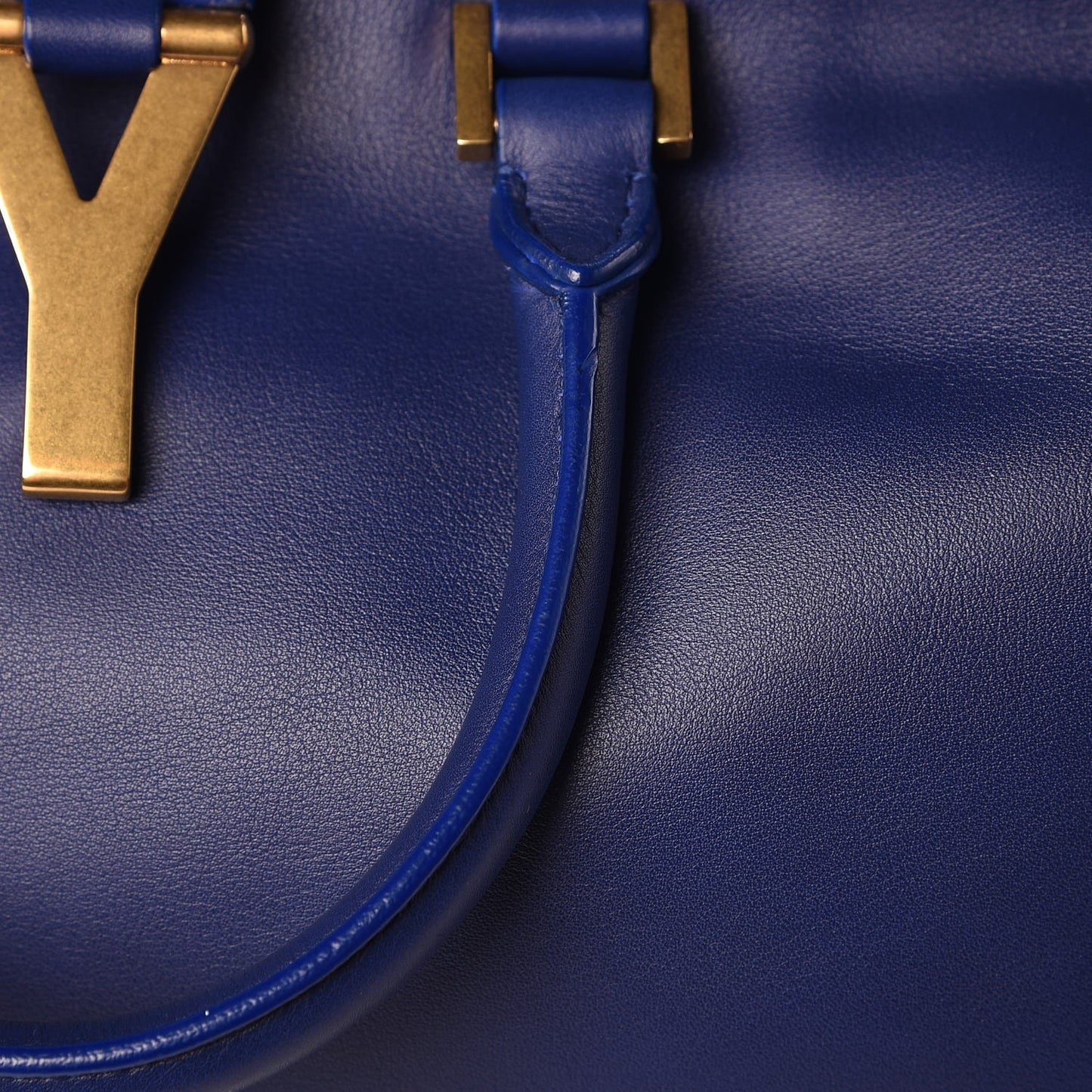 Calfskin Small Classic Y Cabas Royal Blue