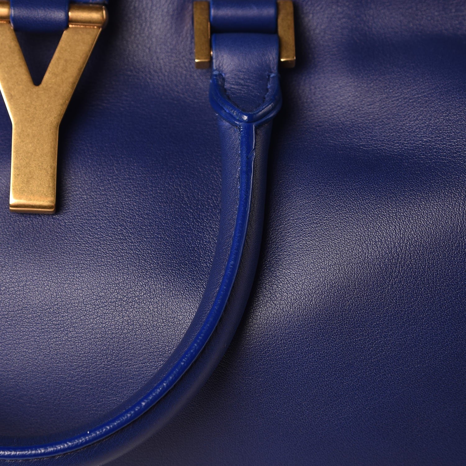 Saint Laurent Calfskin Small Classic Y Cabas Royal Blue 9 of 12