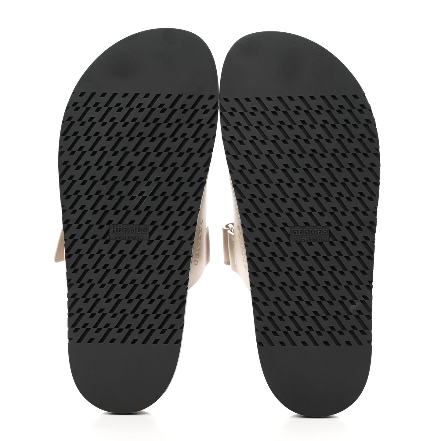 Calfskin Womens Chypre Sandals 40.5 Beige Mastic