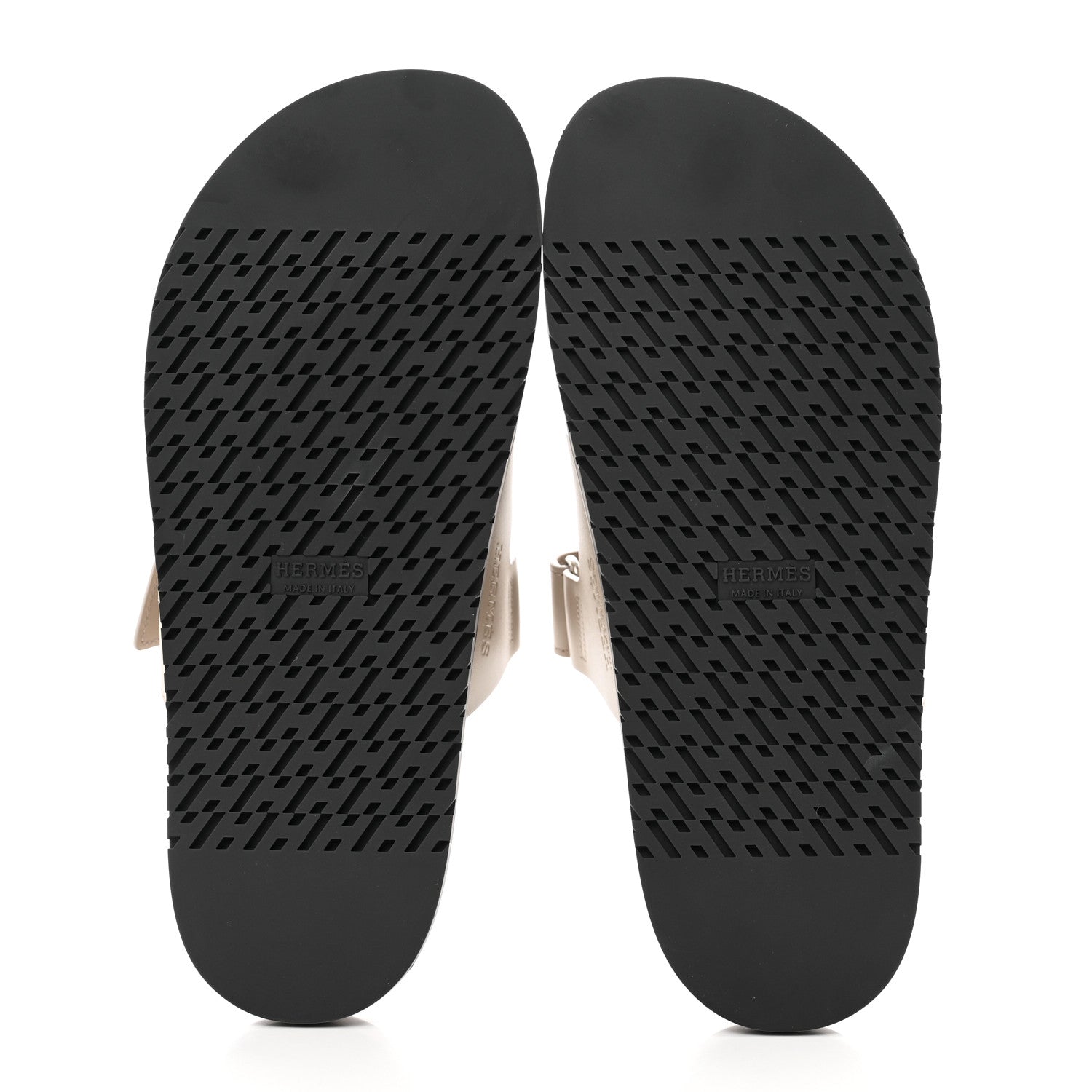 Hermes Calfskin Womens Chypre Sandals 40.5 Beige Mastic 5 of 9