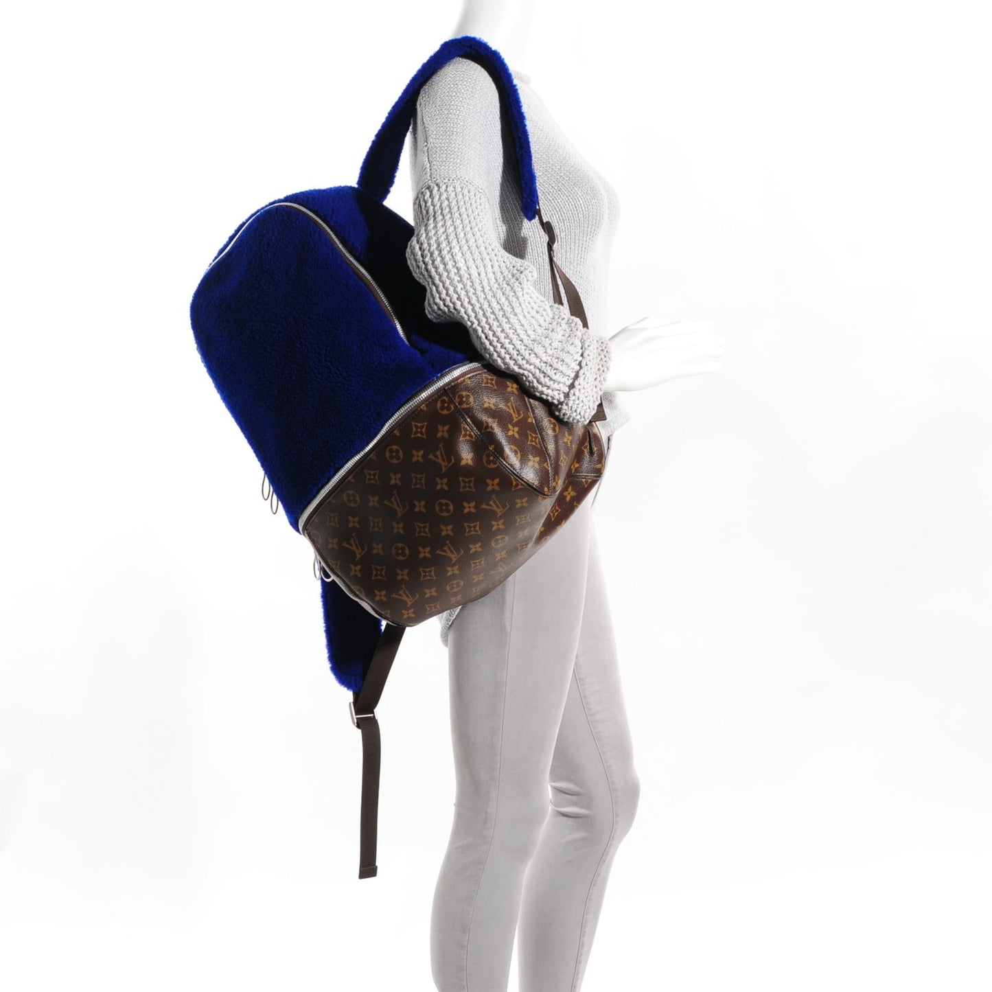Shearling Monogram Marc Newson Fleece Pack Blue