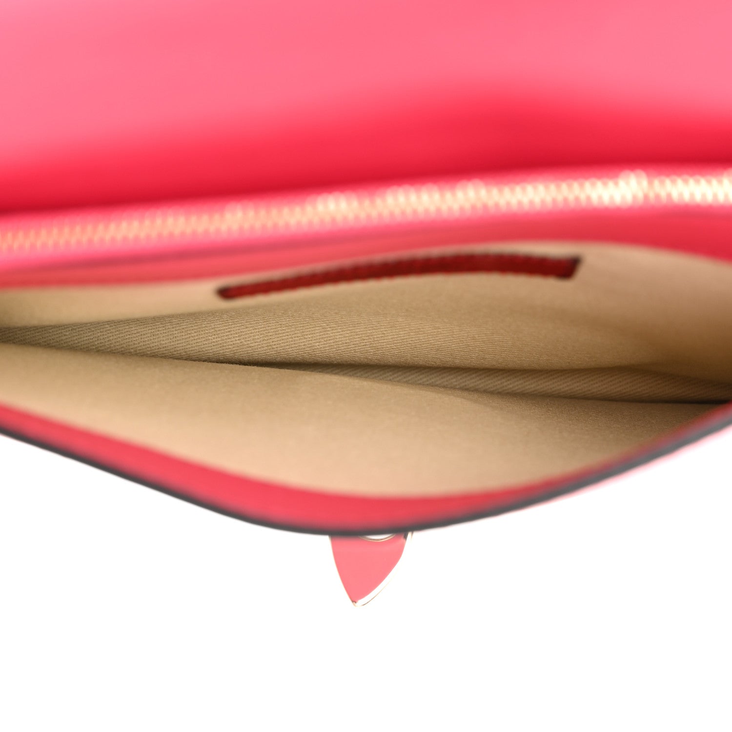 Valentino Garavani Vitello Rockstud Flip Lock Wristlet Clutch Deep Fuxia 5 of 6