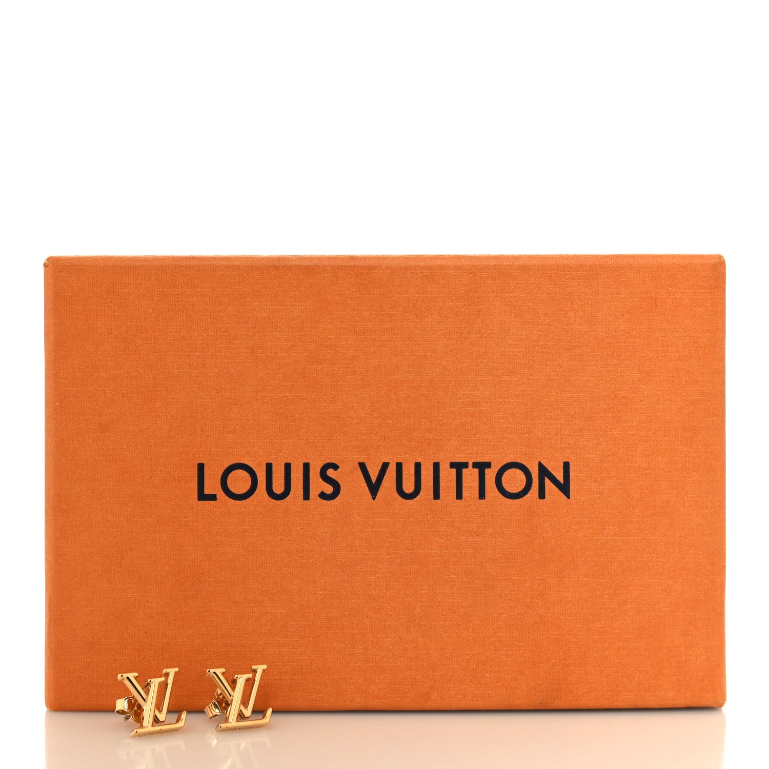 Louis Vuitton Metal LV Iconic Earrings Gold 6 of 6