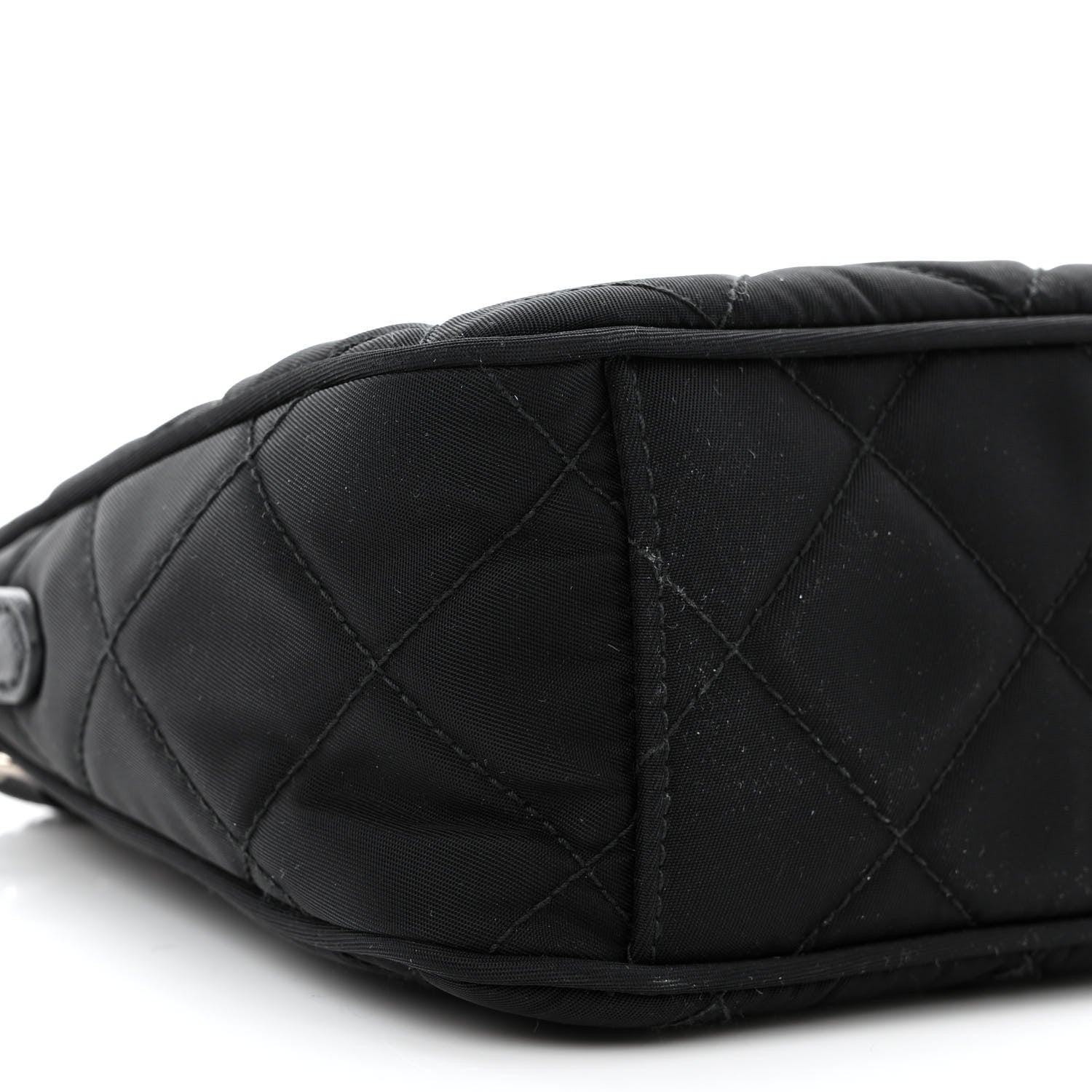 Prada Nylon Tessuto Impuntu Quilted Crossbody Bag Black 9 of 10