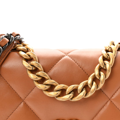Chanel Lambskin Quilted Medium Chanel 19 Flap Brown 8 of 10