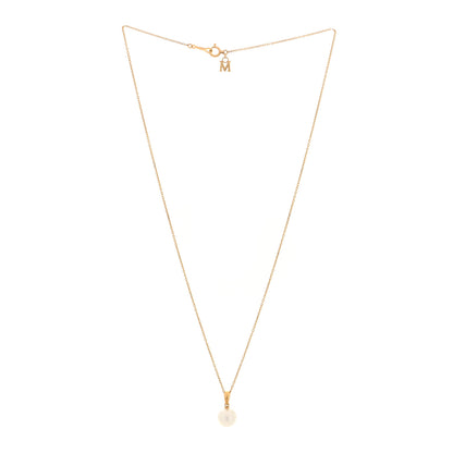 Mikimoto 18K Yellow Gold Akoya Cultured Pearl Pendant Necklace 3 of 4