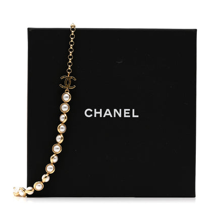 Chanel Pearl CC Short Necklace Gold 6 of 6