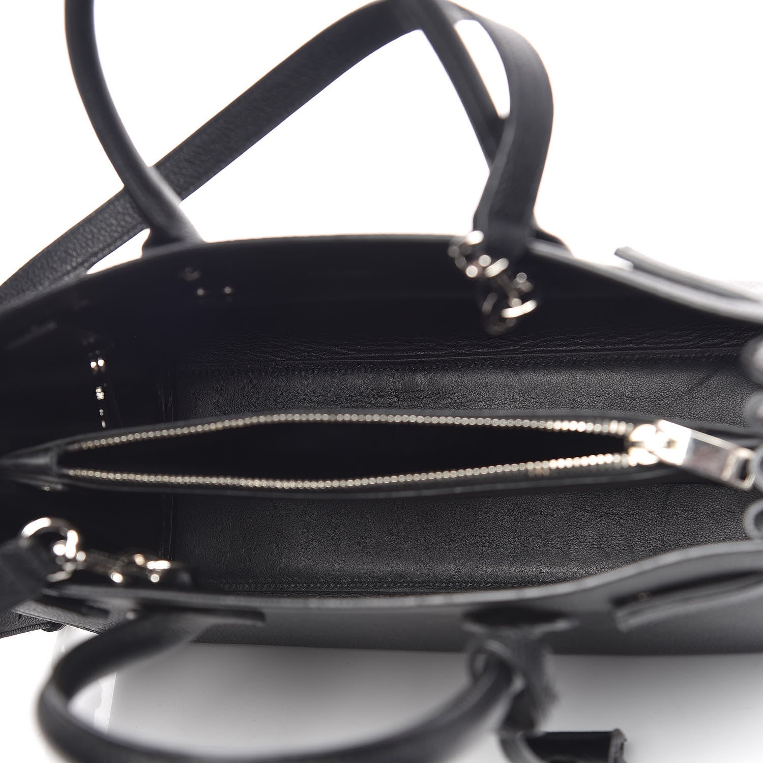 Saint Laurent Grained Calfskin Baby Sac De Jour Black 7 of 9