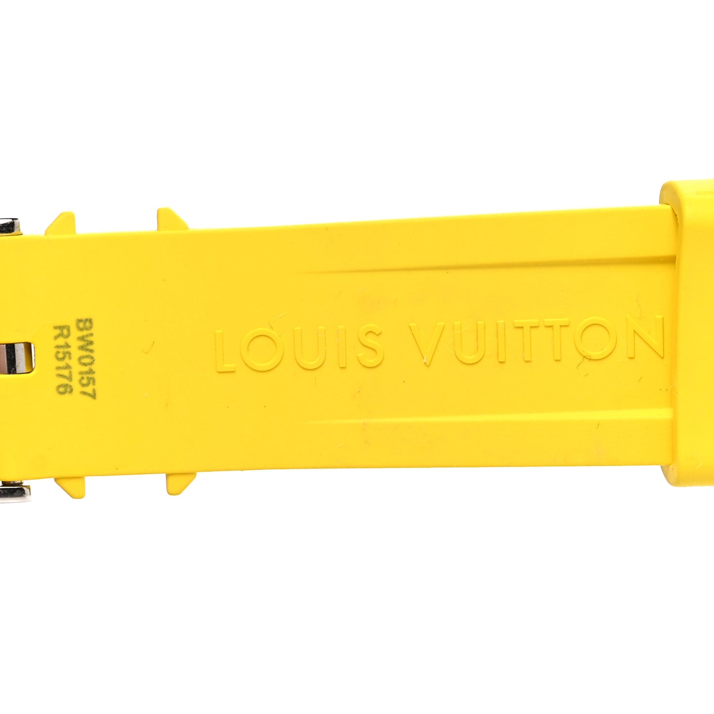 Rubber Monogram Tambour Watch Strap M Jaune