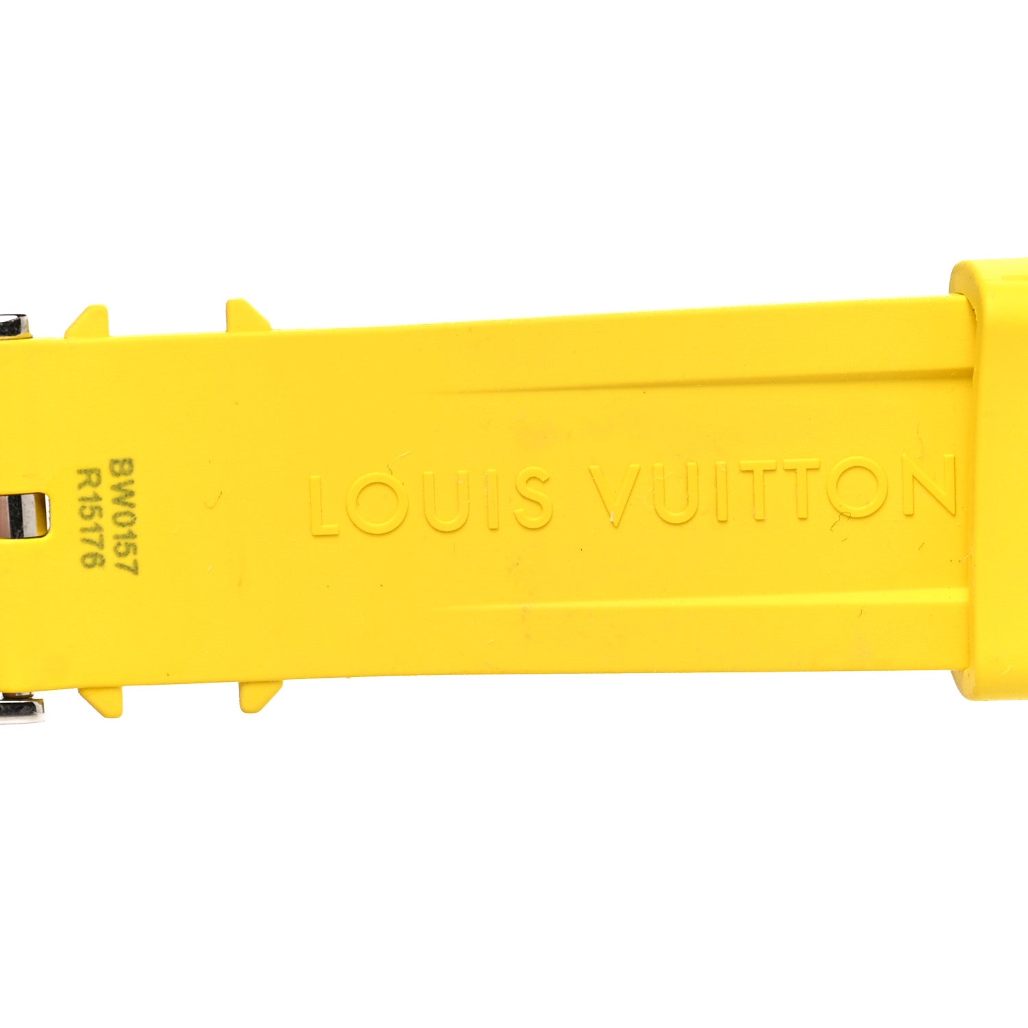 Louis Vuitton Rubber Monogram Tambour Watch Strap M Jaune 3 of 4