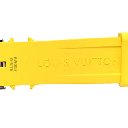 Louis Vuitton Rubber Monogram Tambour Watch Strap M Jaune 3 of 4