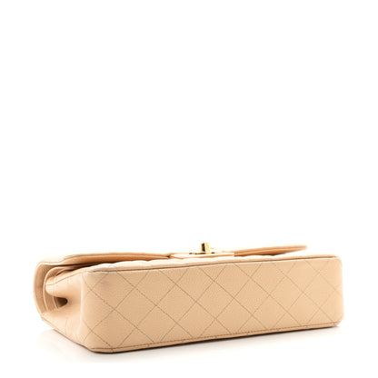 Chanel Caviar Quilted Medium Double Flap Beige 4 of 11