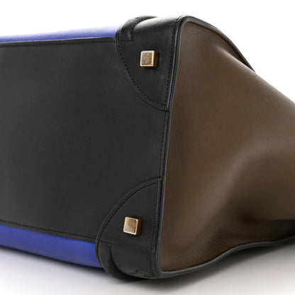 Celine Smooth Calfskin Mini Tri-Color Luggage Indigo 10 of 13