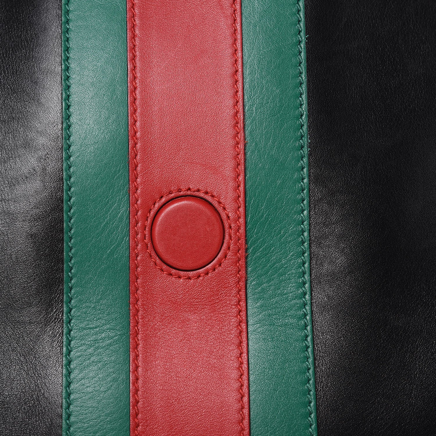 Gucci Calfskin Web Stripe Medium Dionysus Hobo Black 10 of 15