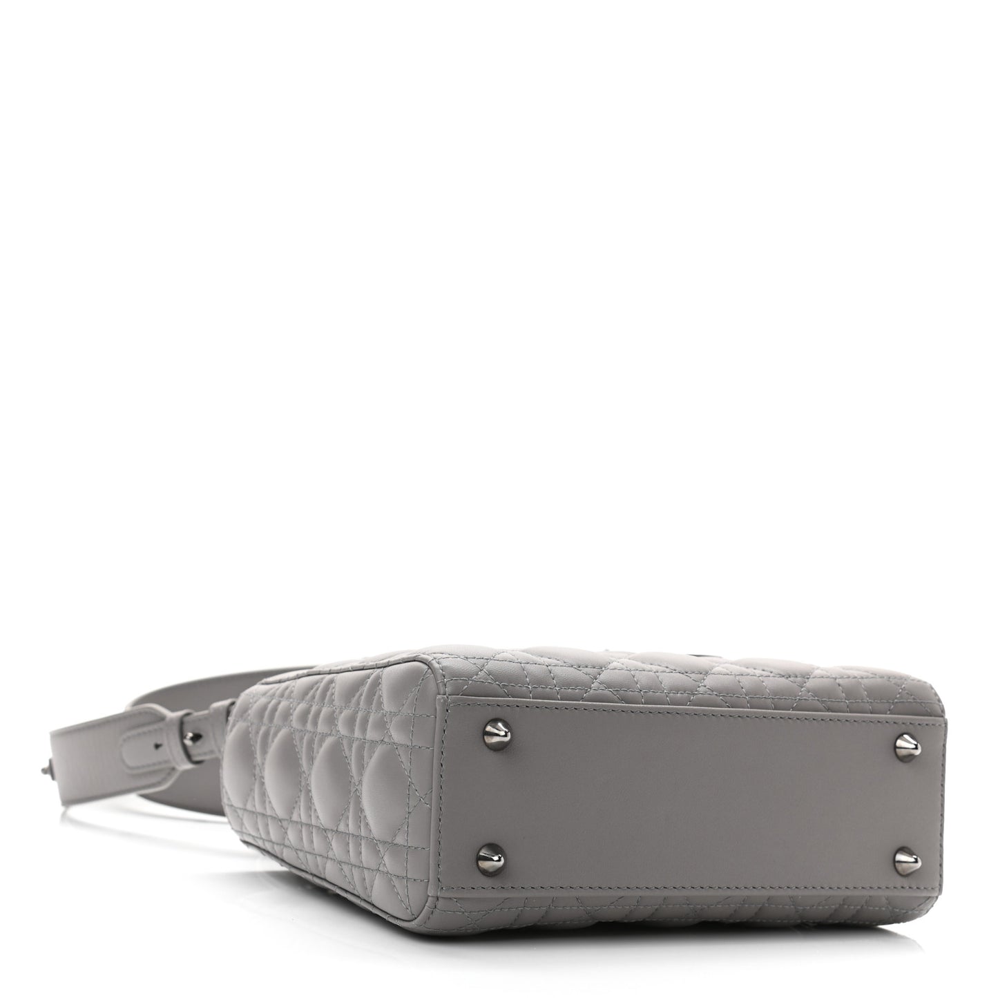 Lambskin Cannage Small My ABCDior Lady Dior Grey