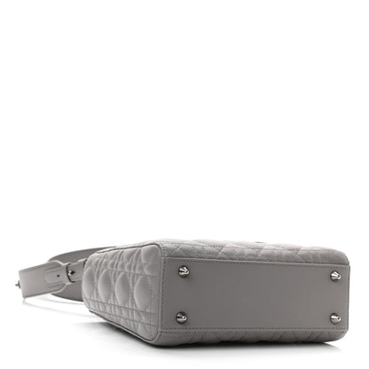 Christian Dior Lambskin Cannage Small My ABCDior Lady Dior Grey 4 of 11
