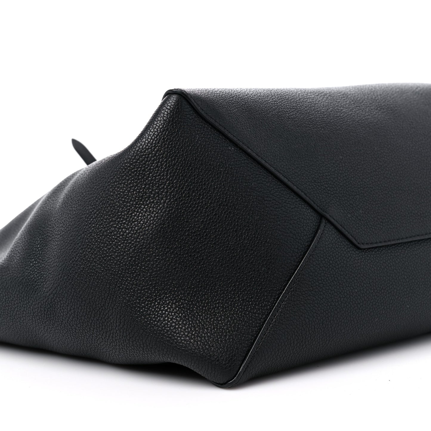 Soft Grained Calfskin Medium Belt Cabas Phantom Black