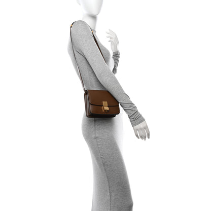 Celine Smooth Calfskin Small Classic Box Flap Bag Camel 2 of 13