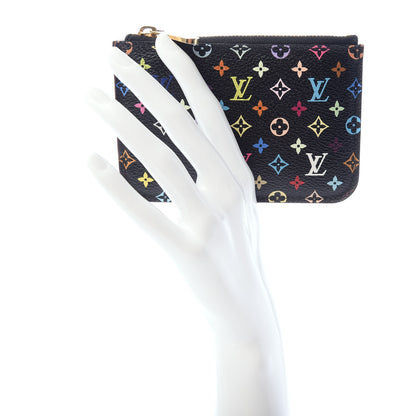 Louis Vuitton Monogram Multicolor Key Pouch Black Grenade 2 of 7