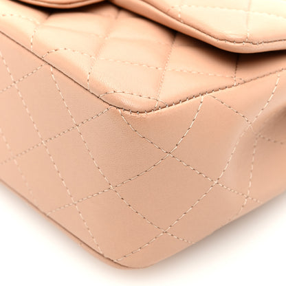 Chanel Lambskin Quilted Mini Top Handle Rectangular Flap Beige 10 of 11