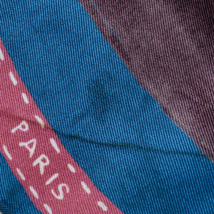 Hermes Silk J'Aime Mon Carre Scarf 70 Cobalt Rose Blue Jean 4 of 9