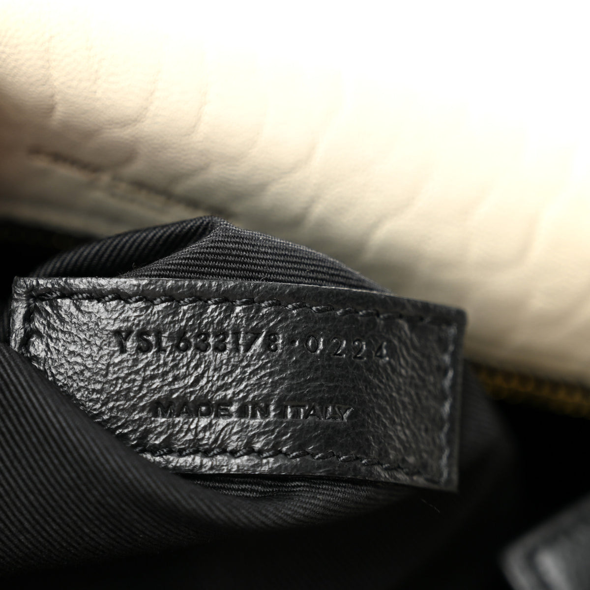 Saint Laurent Grained Lambskin Monogram Medium Niki Chain Satchel Crema Soft 7 of 12