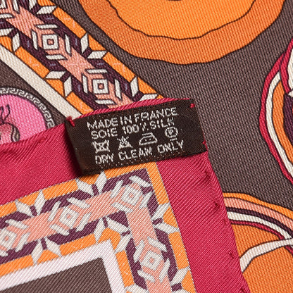 Hermes Silk Belles du Mexique Pocket Square 3 of 4