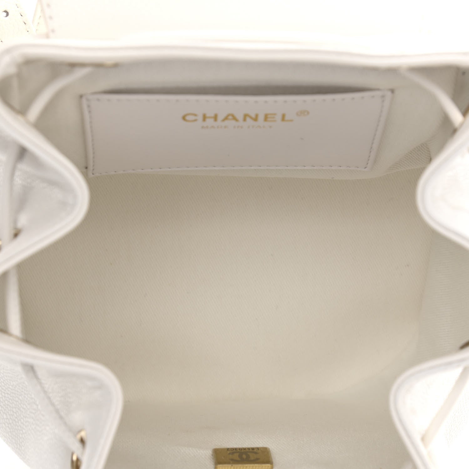 Chanel Caviar Quilted Mini Business Affinity Backpack White 4 of 10