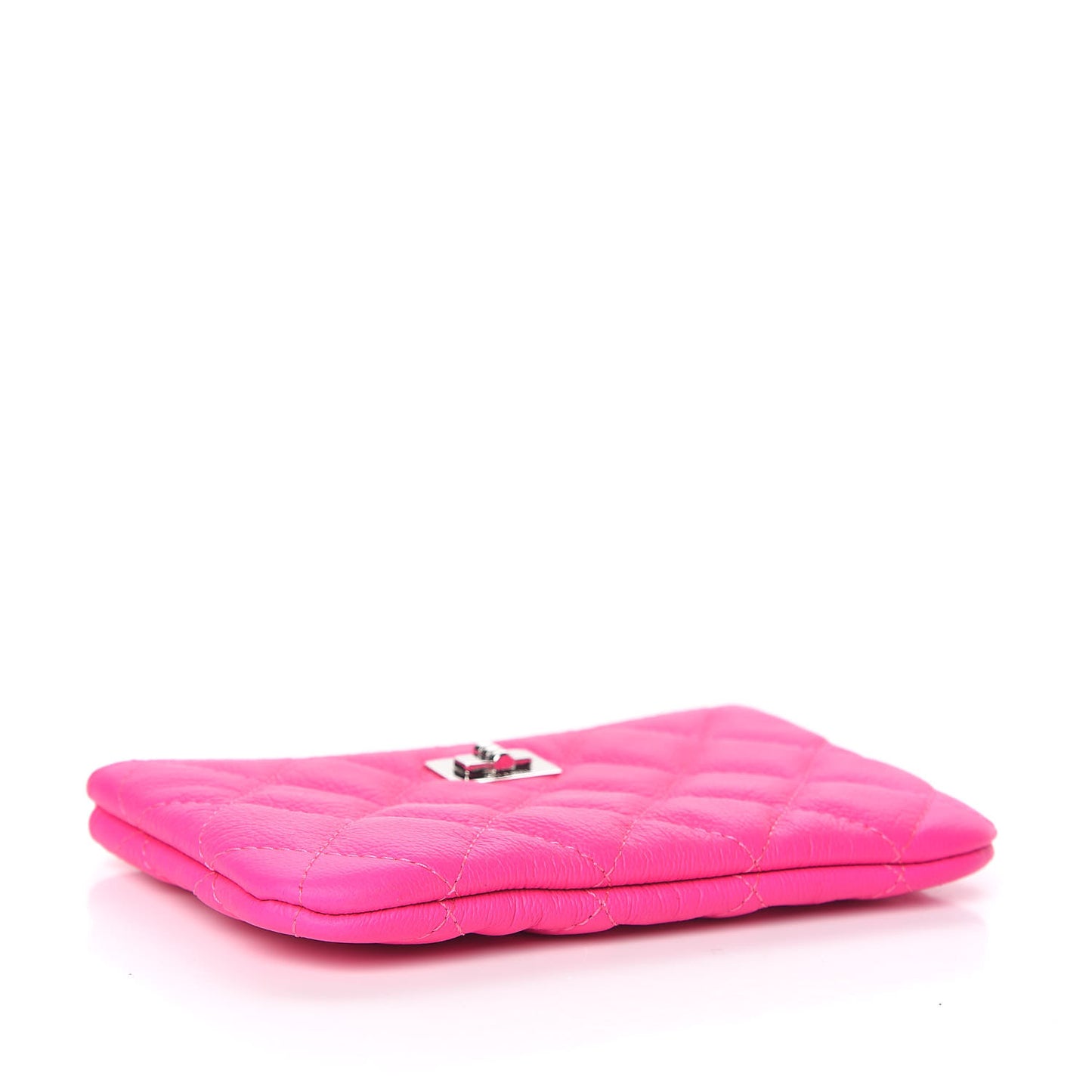 Goatskin Quilted Small Reissue Cosmetic Case Pink