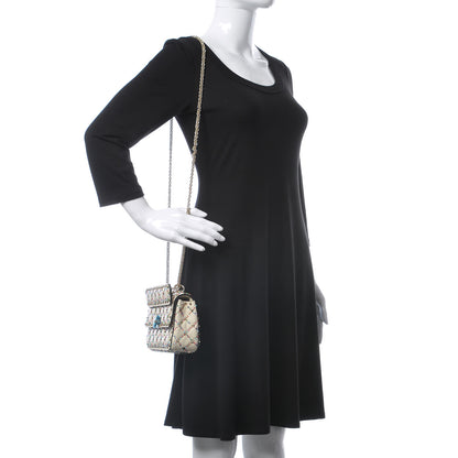 Valentino Garavani Grained Calfskin Beaded Small Rockstud Spike Shoulder Bag Multicolor 2 of 9